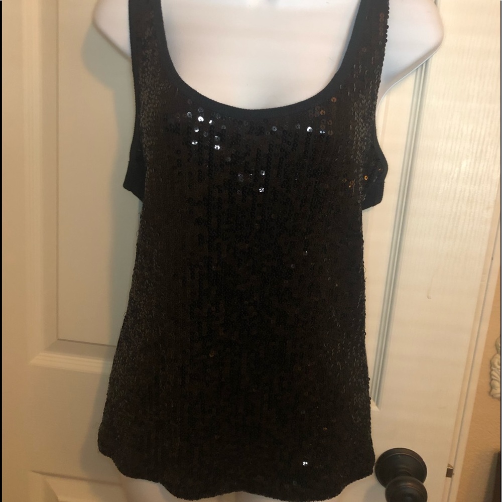 THE LIMITED black sequined tank.